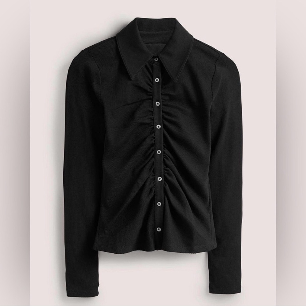 Boden Black Button Down collard Shirt